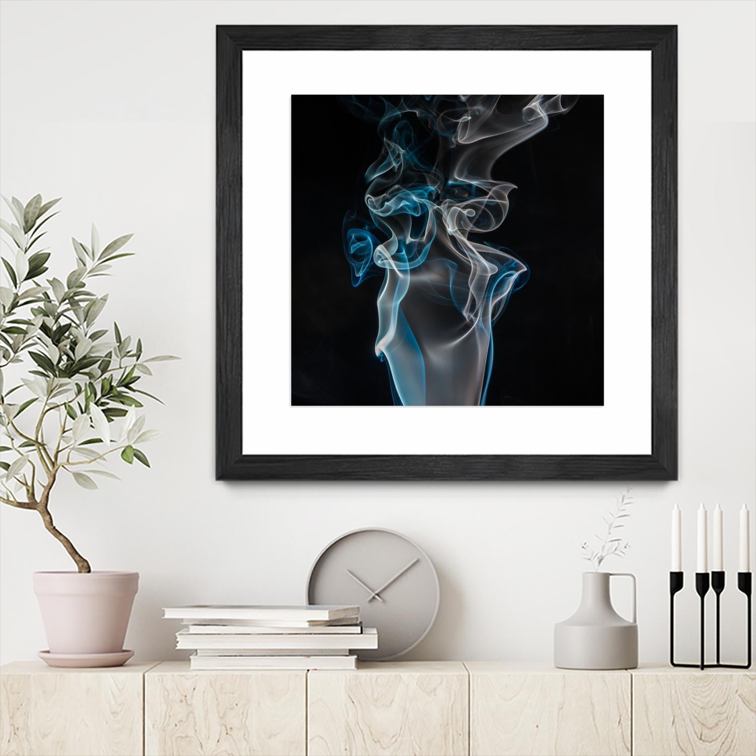 Blue smoke by Pexels on GIANT ART - blue photo art