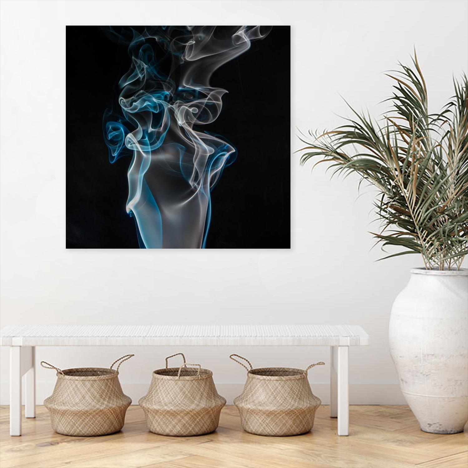 Blue smoke by Pexels on GIANT ART - blue photo art