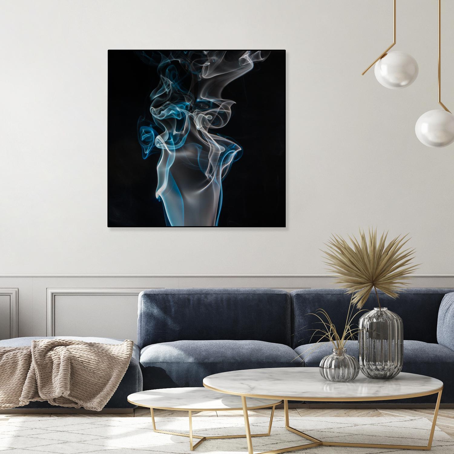 Blue smoke by Pexels on GIANT ART - blue photo art