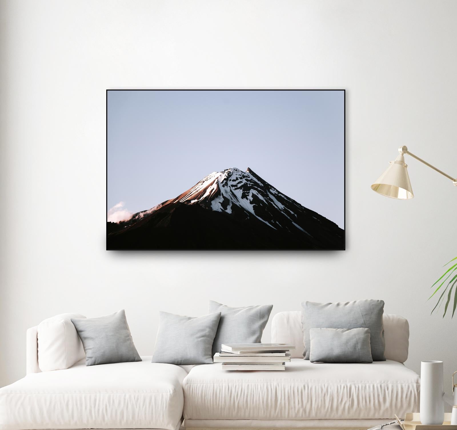 Snow on top by Pexels on GIANT ART - black landscape