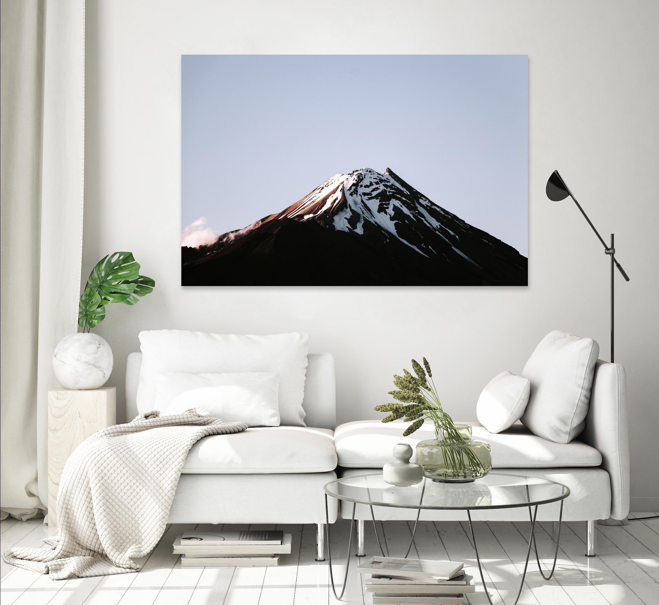 Snow on top by Pexels on GIANT ART - black landscape