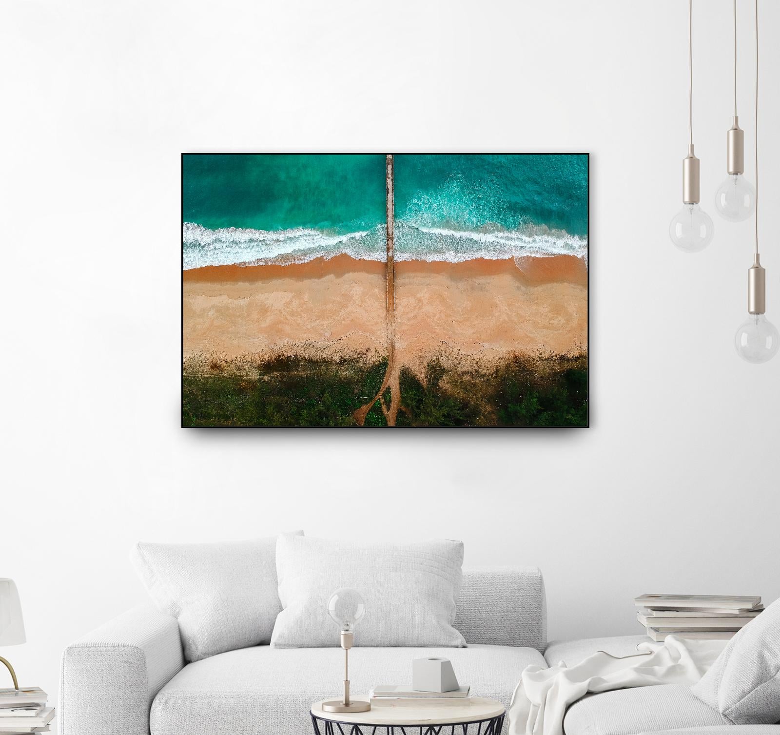 Path to the sea by Pexels on GIANT ART - beige sea scene