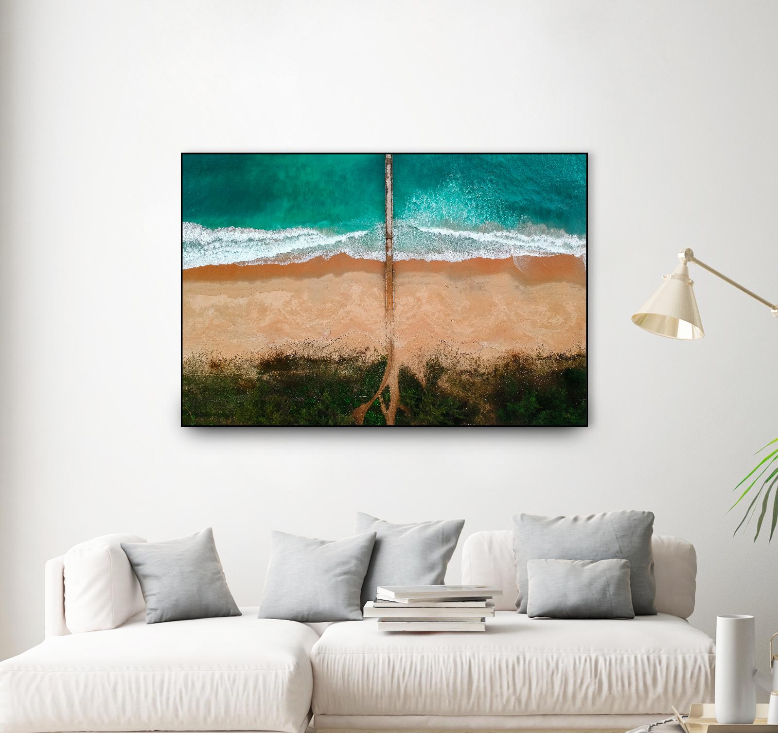 Path to the sea by Pexels on GIANT ART - beige sea scene