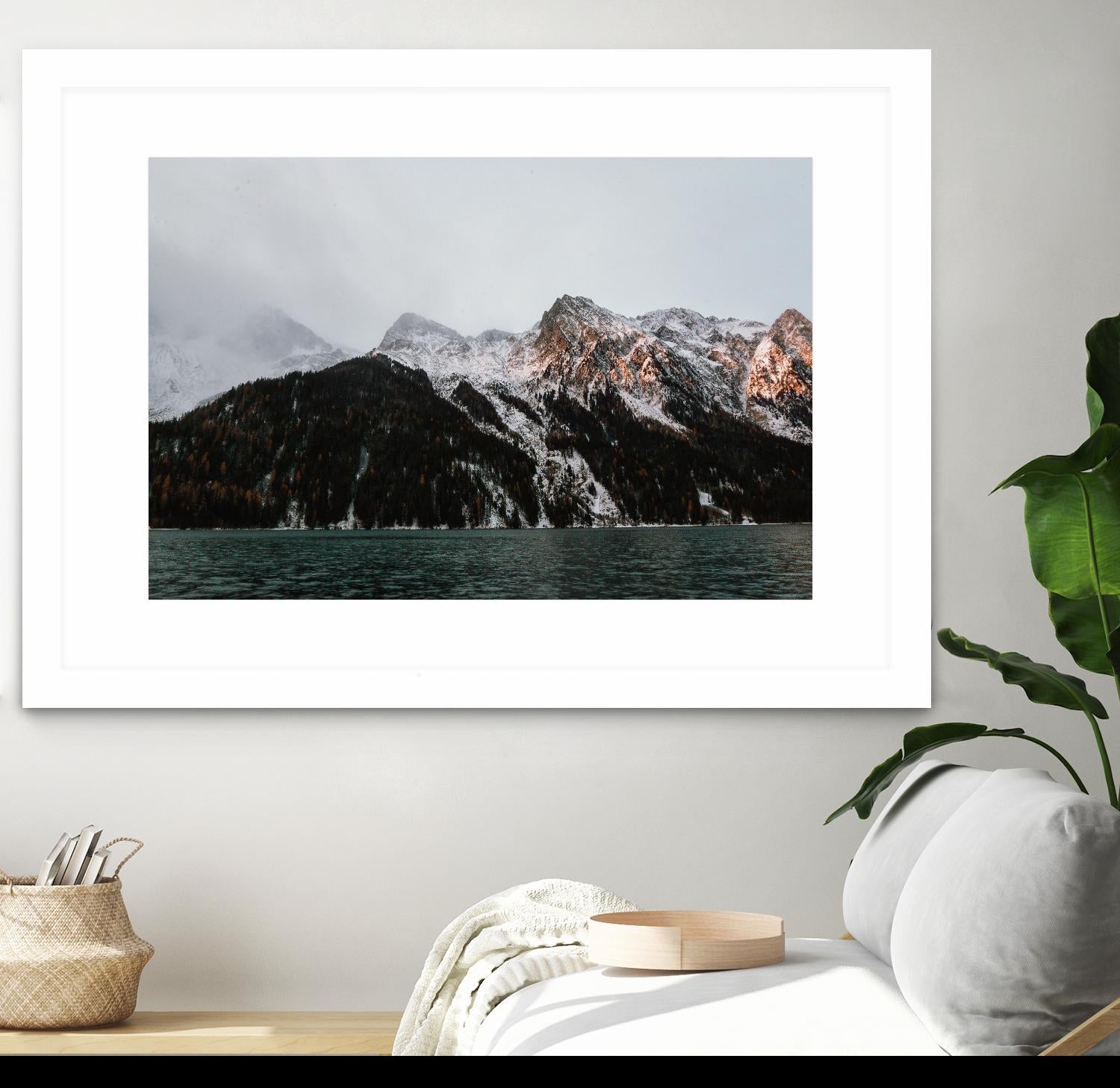 Last ray of sunshine by Pexels on GIANT ART - black landscape