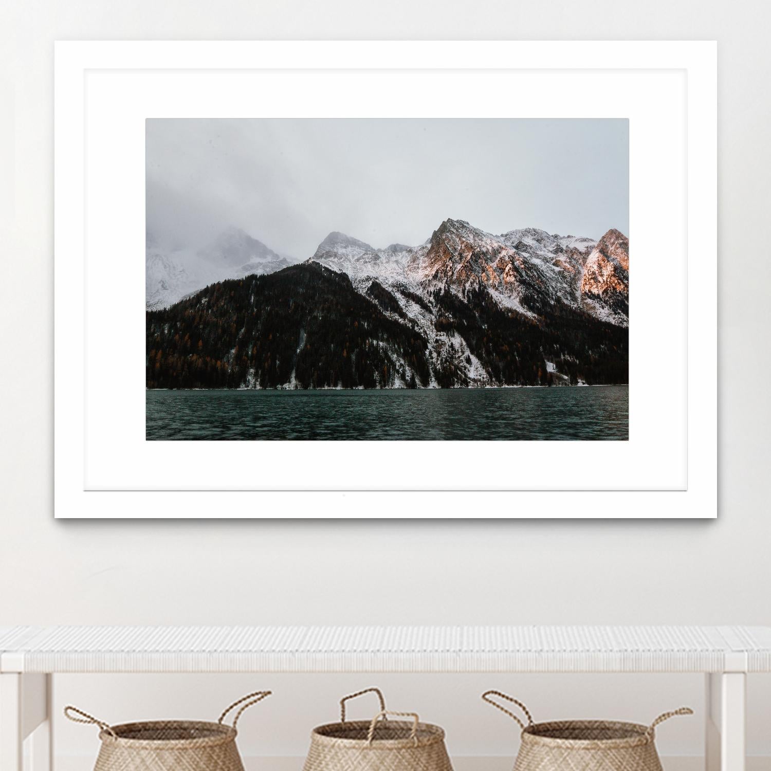 Last ray of sunshine by Pexels on GIANT ART - black landscape