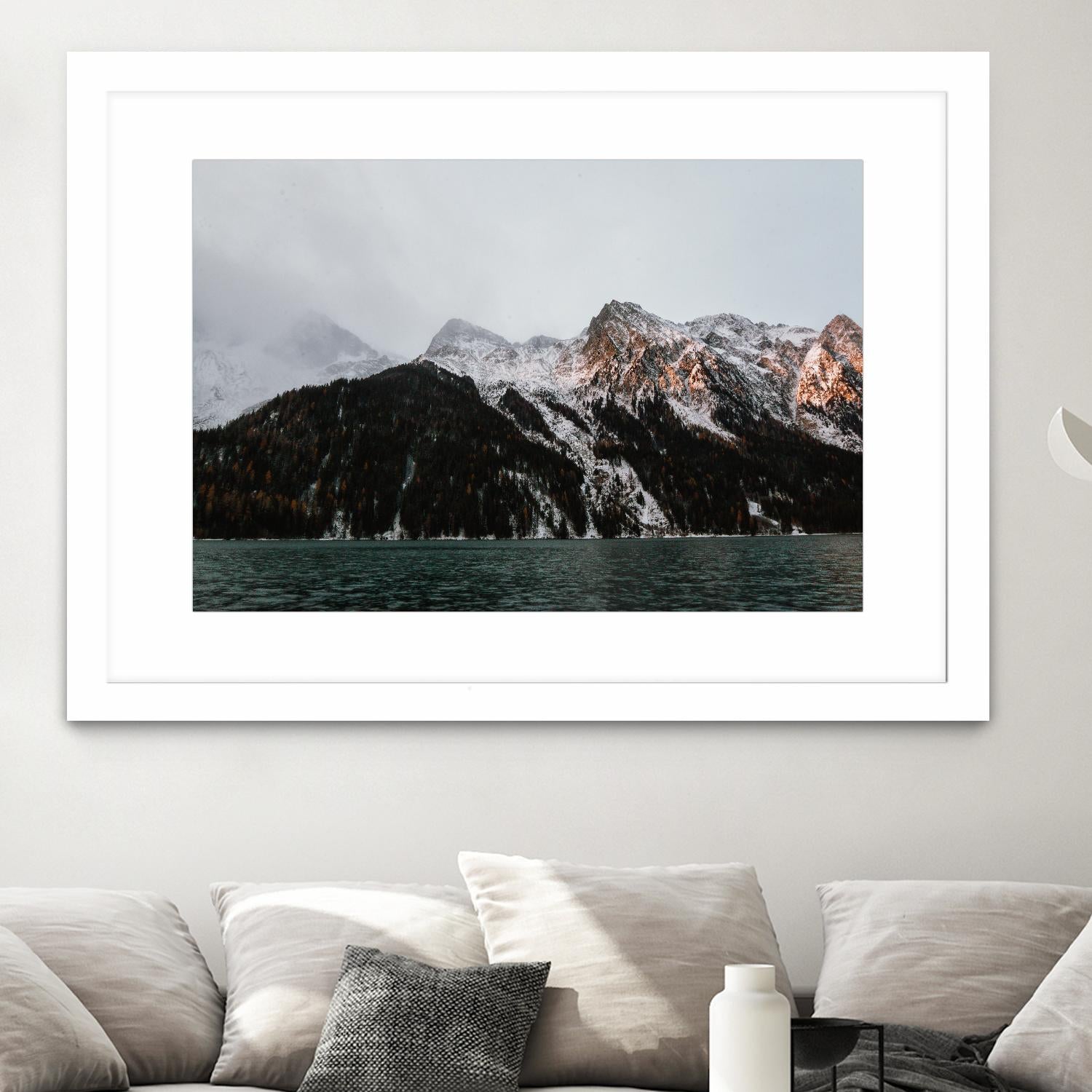 Last ray of sunshine by Pexels on GIANT ART - black landscape