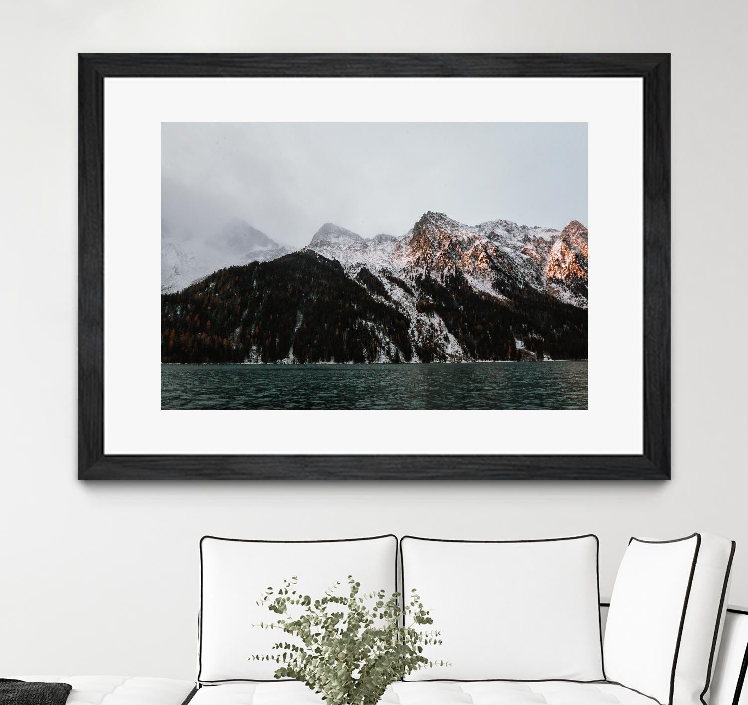 Last ray of sunshine by Pexels on GIANT ART - black landscape