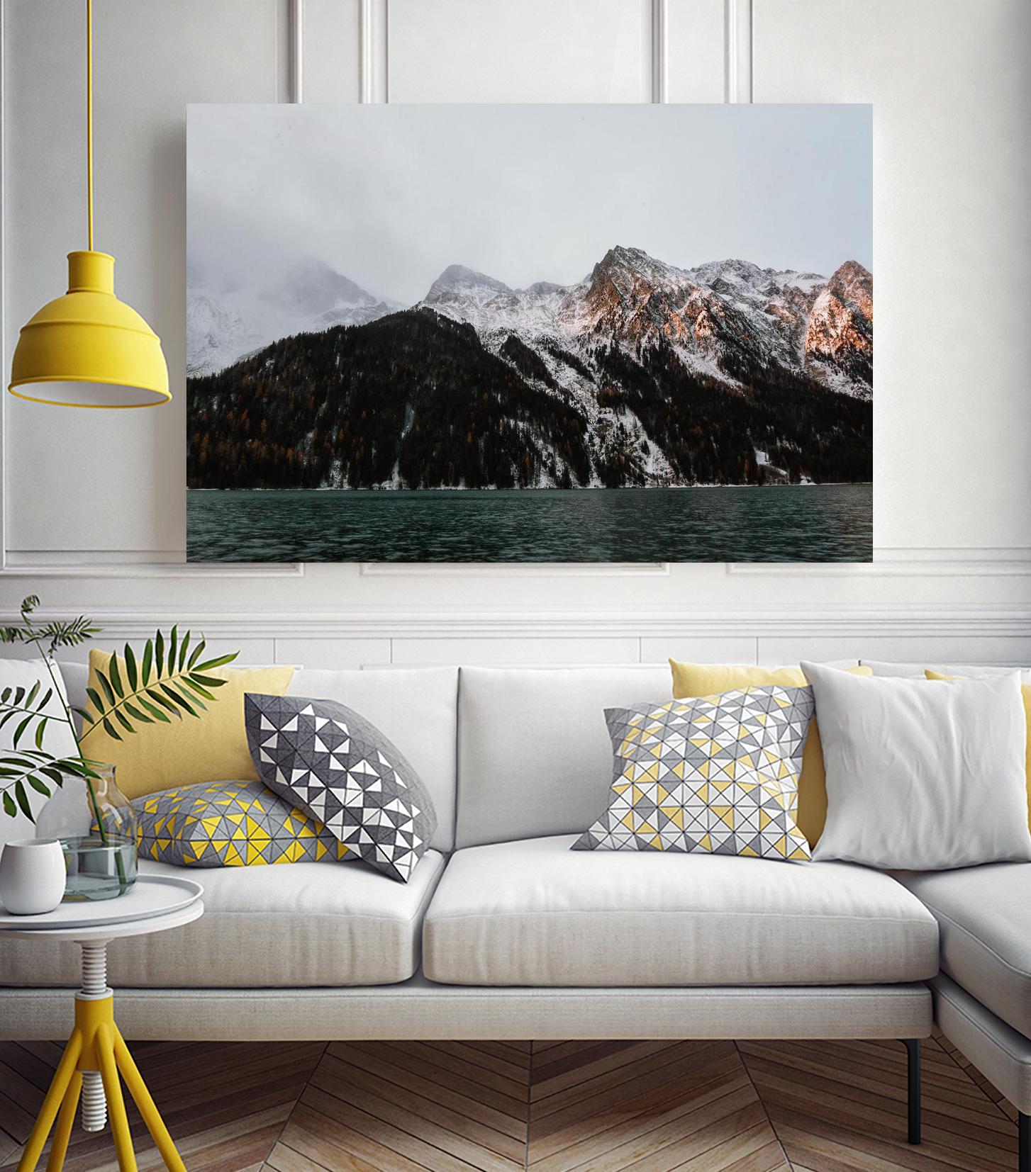 Last ray of sunshine by Pexels on GIANT ART - black landscape