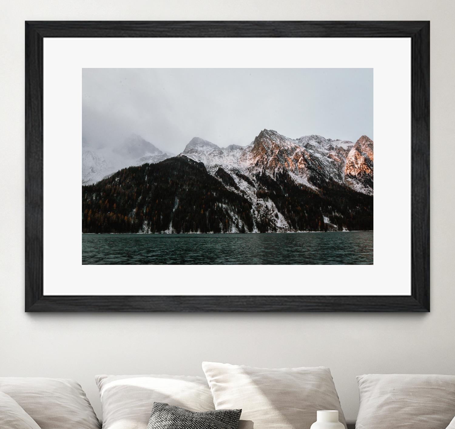 Last ray of sunshine by Pexels on GIANT ART - black landscape