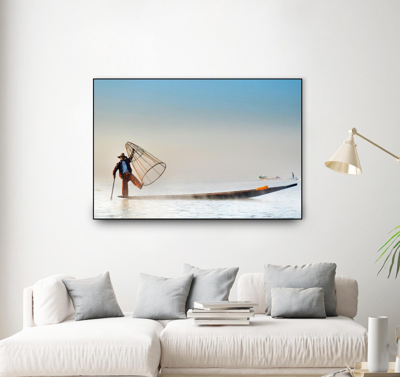 Fishing by Pexels on GIANT ART - white sea scene
