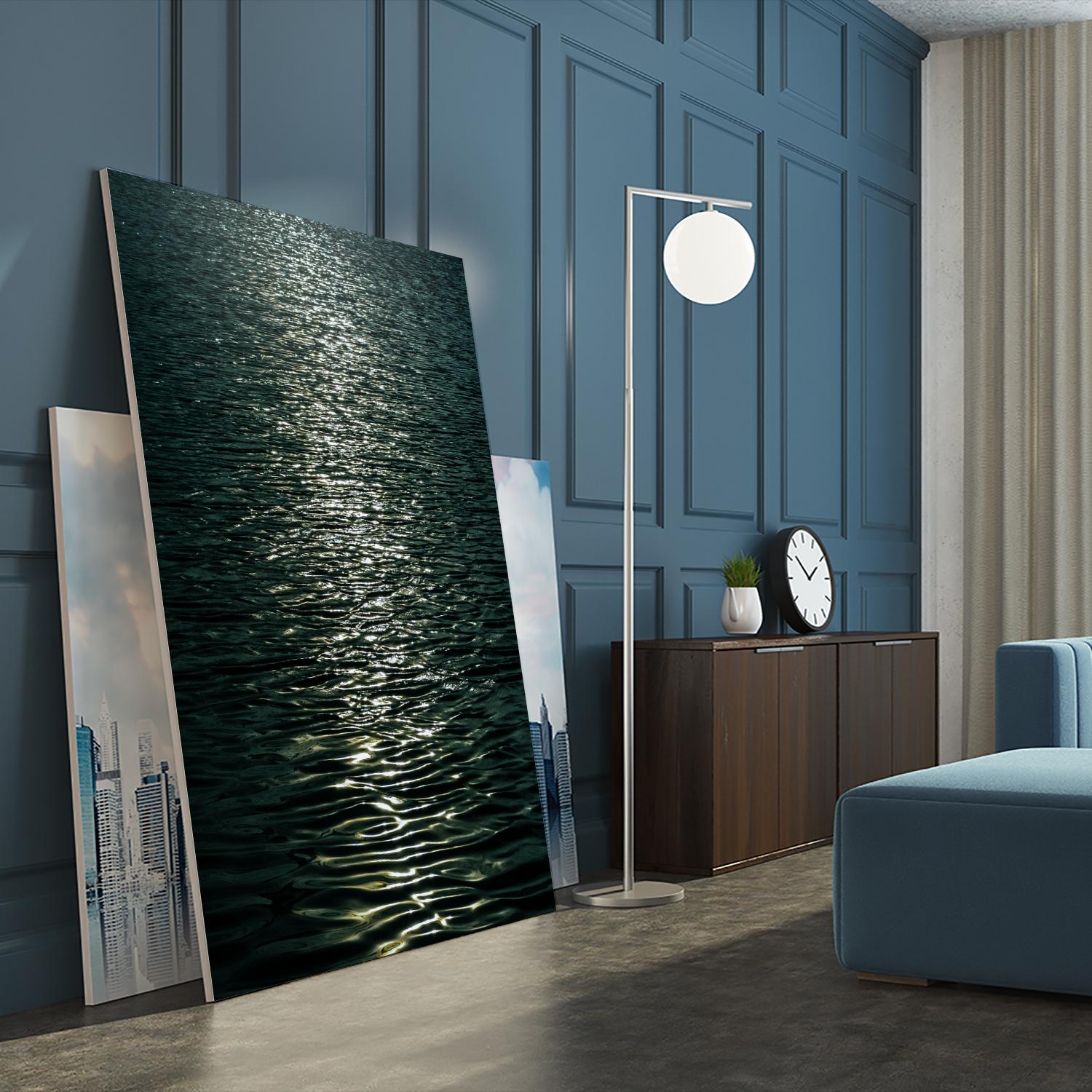 Moon light by Pexels on GIANT ART - black sea scene