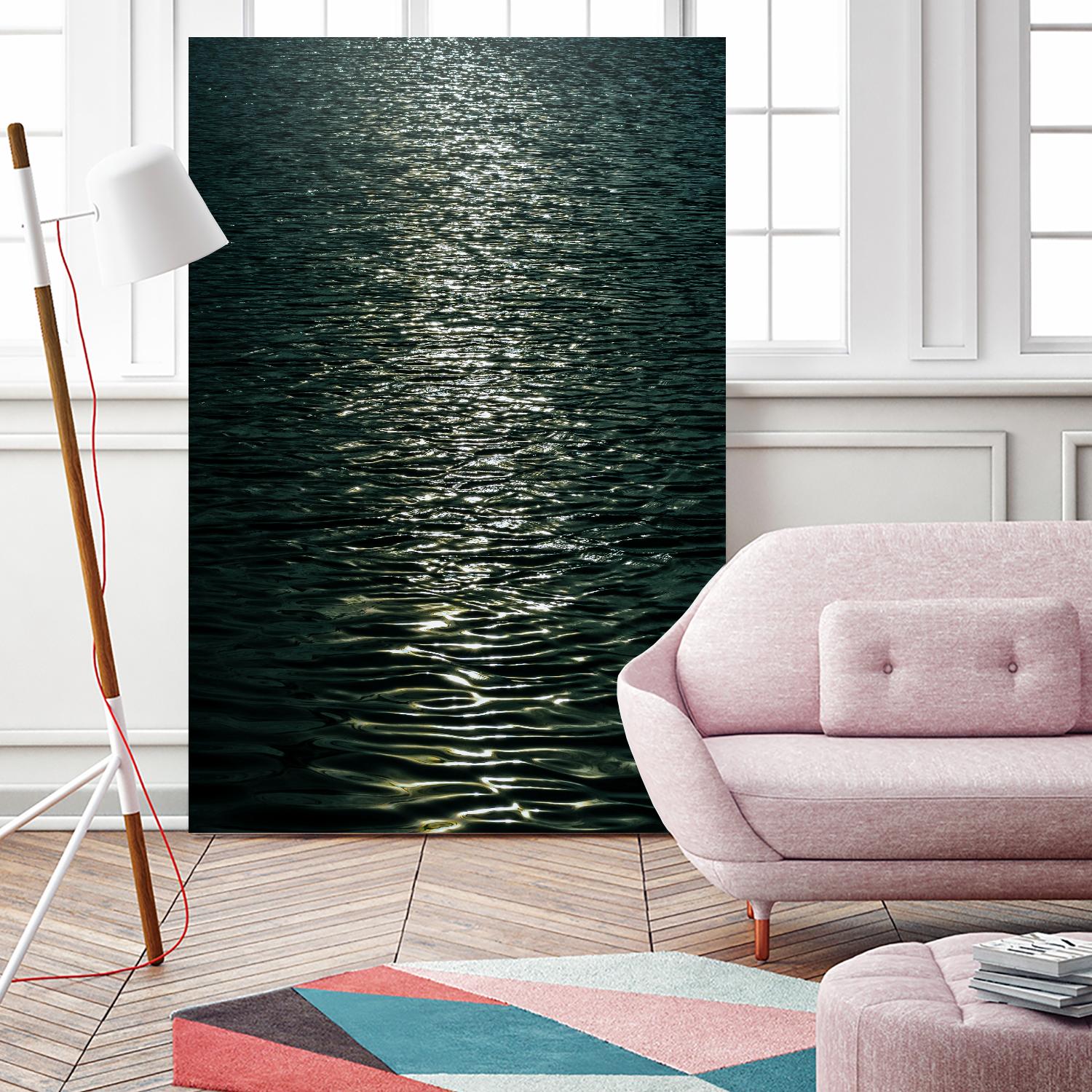 Moon light by Pexels on GIANT ART - black sea scene