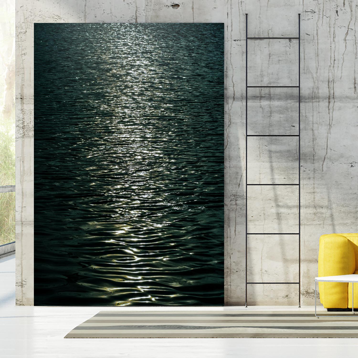 Moon light by Pexels on GIANT ART - black sea scene