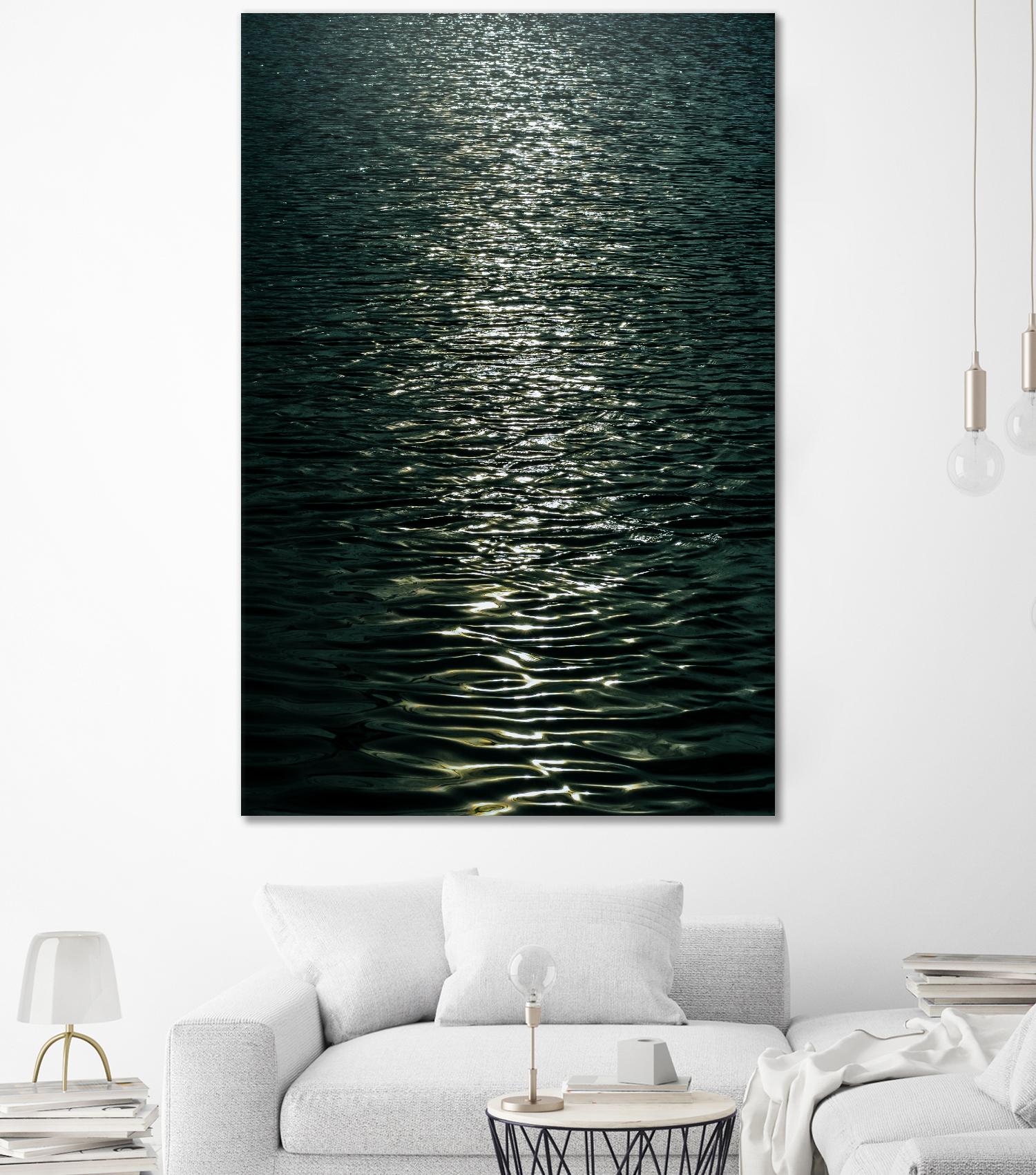 Moon light by Pexels on GIANT ART - black sea scene