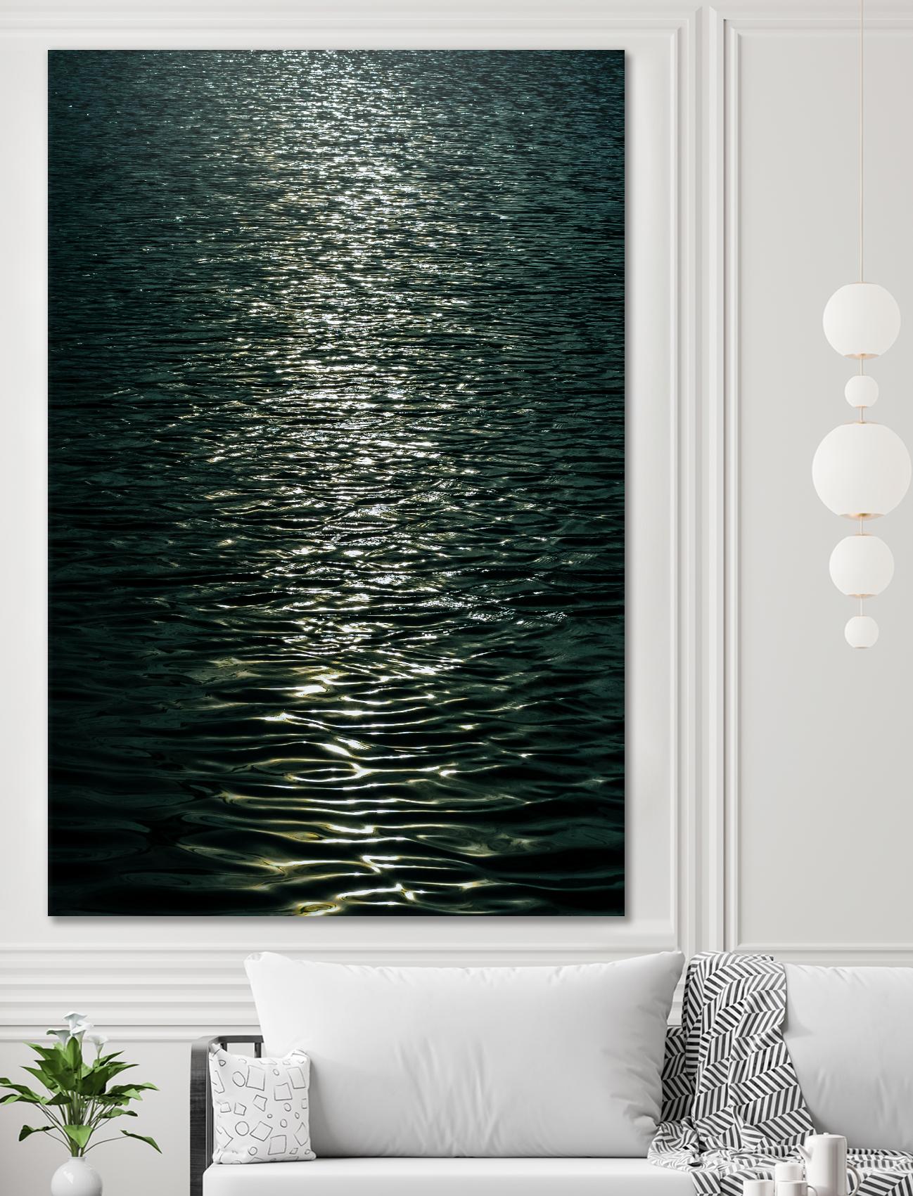 Moon light by Pexels on GIANT ART - black sea scene