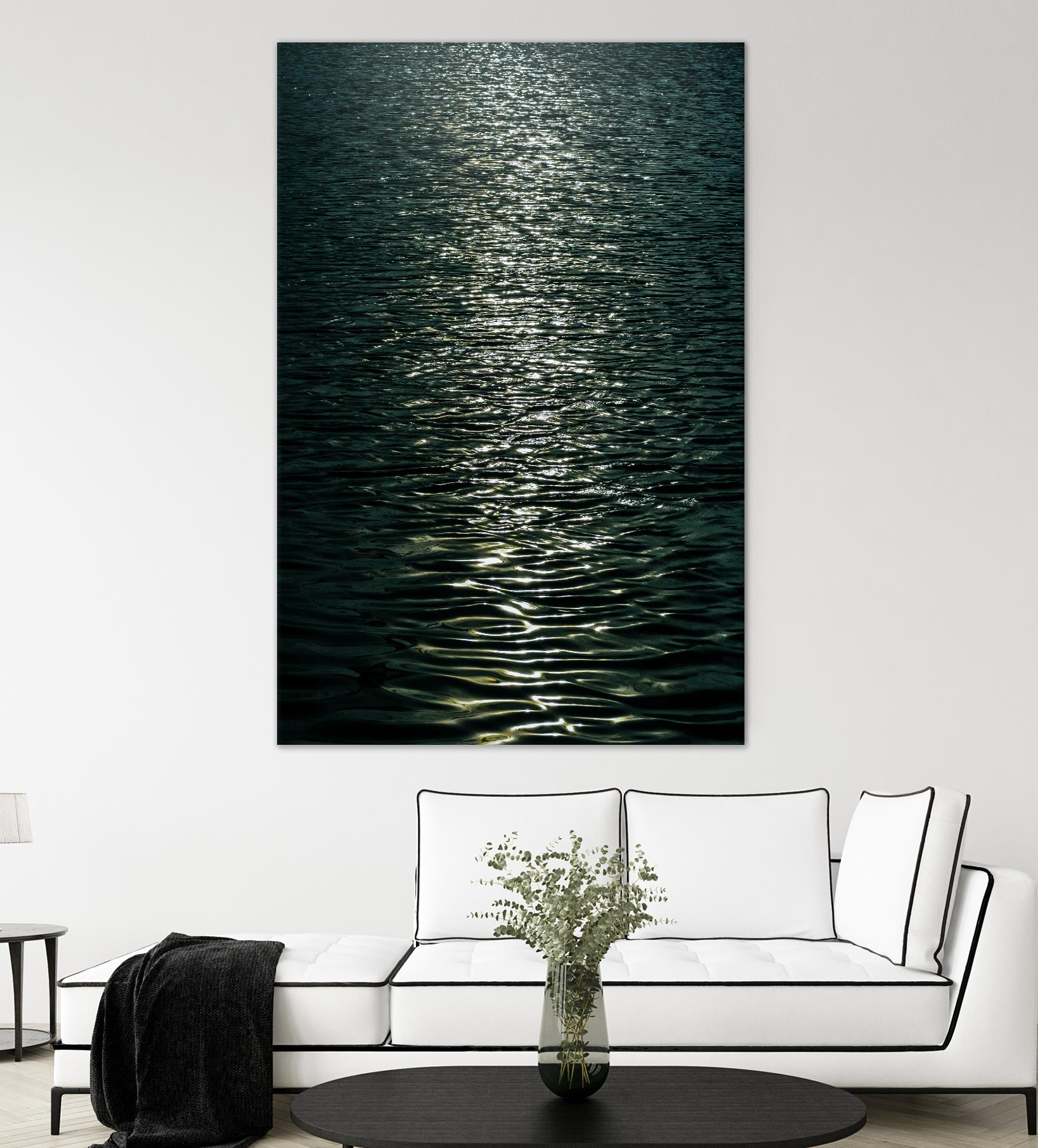 Moon light by Pexels on GIANT ART - black sea scene