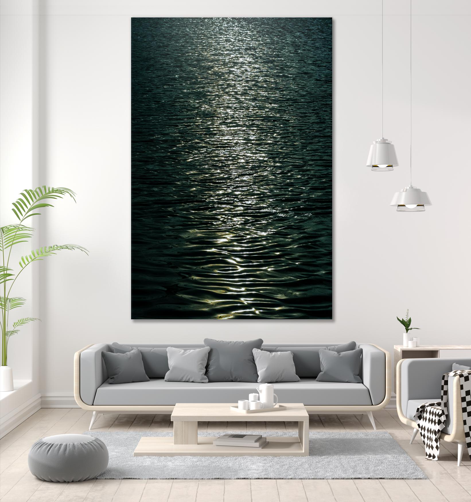 Moon light by Pexels on GIANT ART - black sea scene