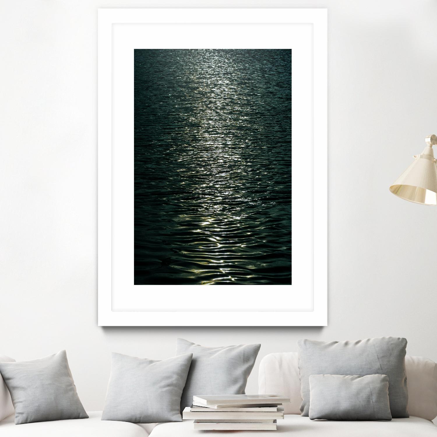 Moon light by Pexels on GIANT ART - black sea scene