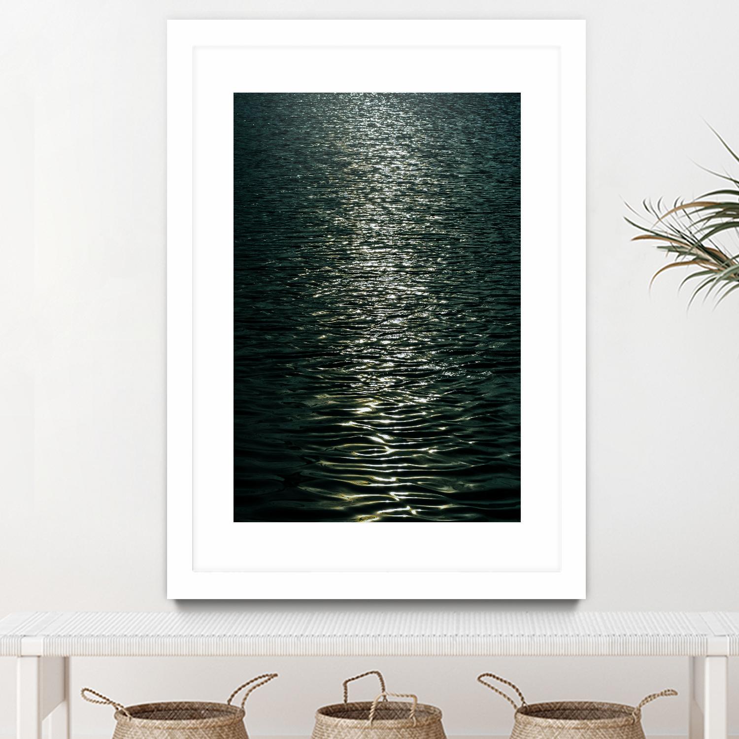 Moon light by Pexels on GIANT ART - black sea scene