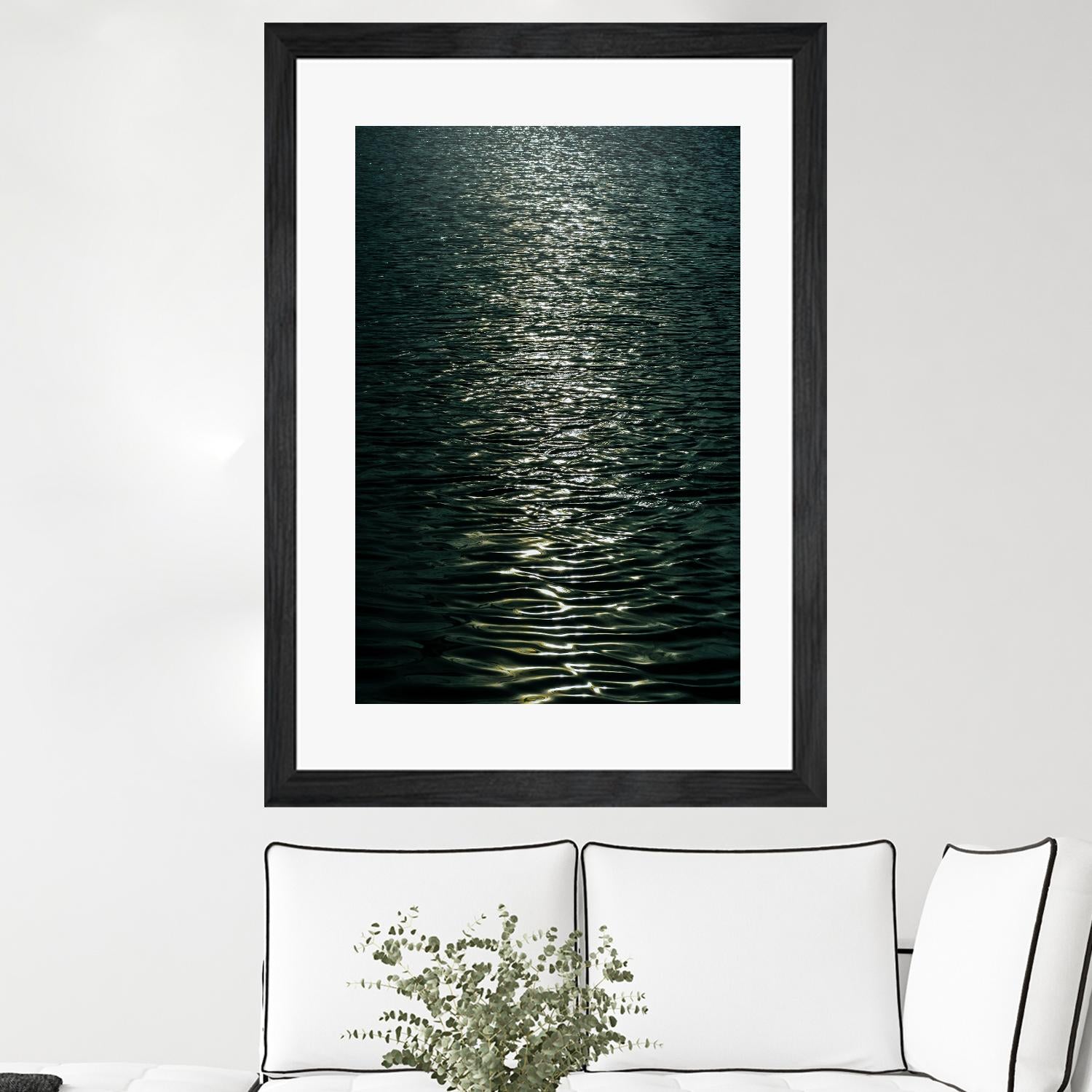 Moon light by Pexels on GIANT ART - black sea scene