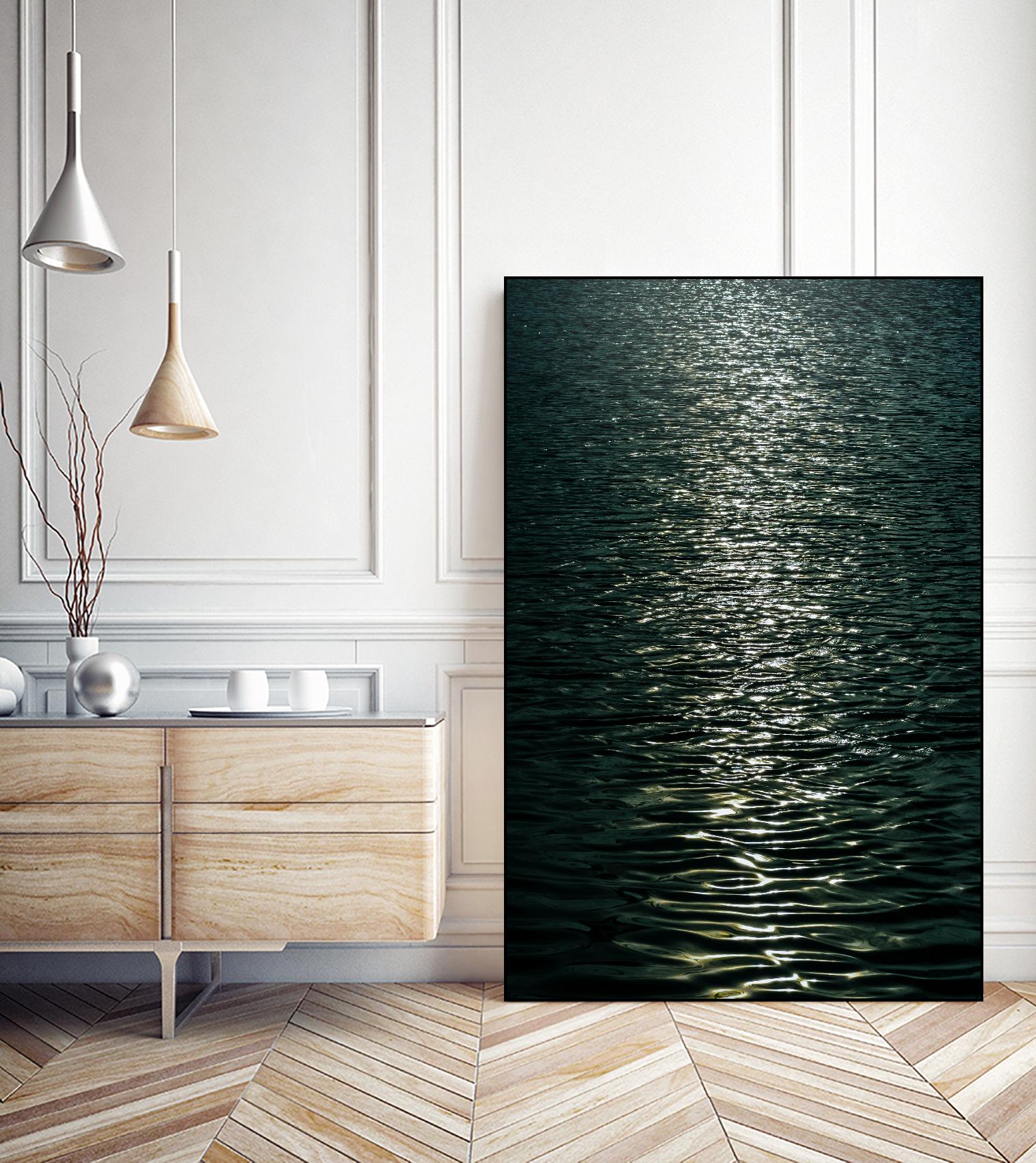 Moon light by Pexels on GIANT ART - black sea scene