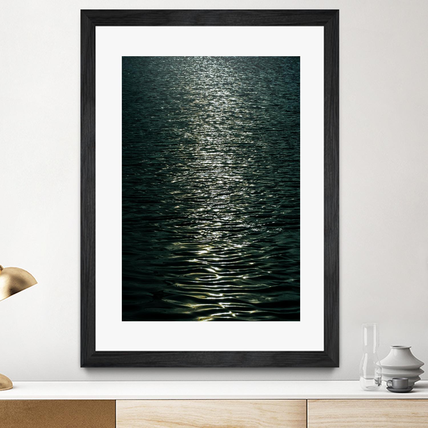 Moon light by Pexels on GIANT ART - black sea scene