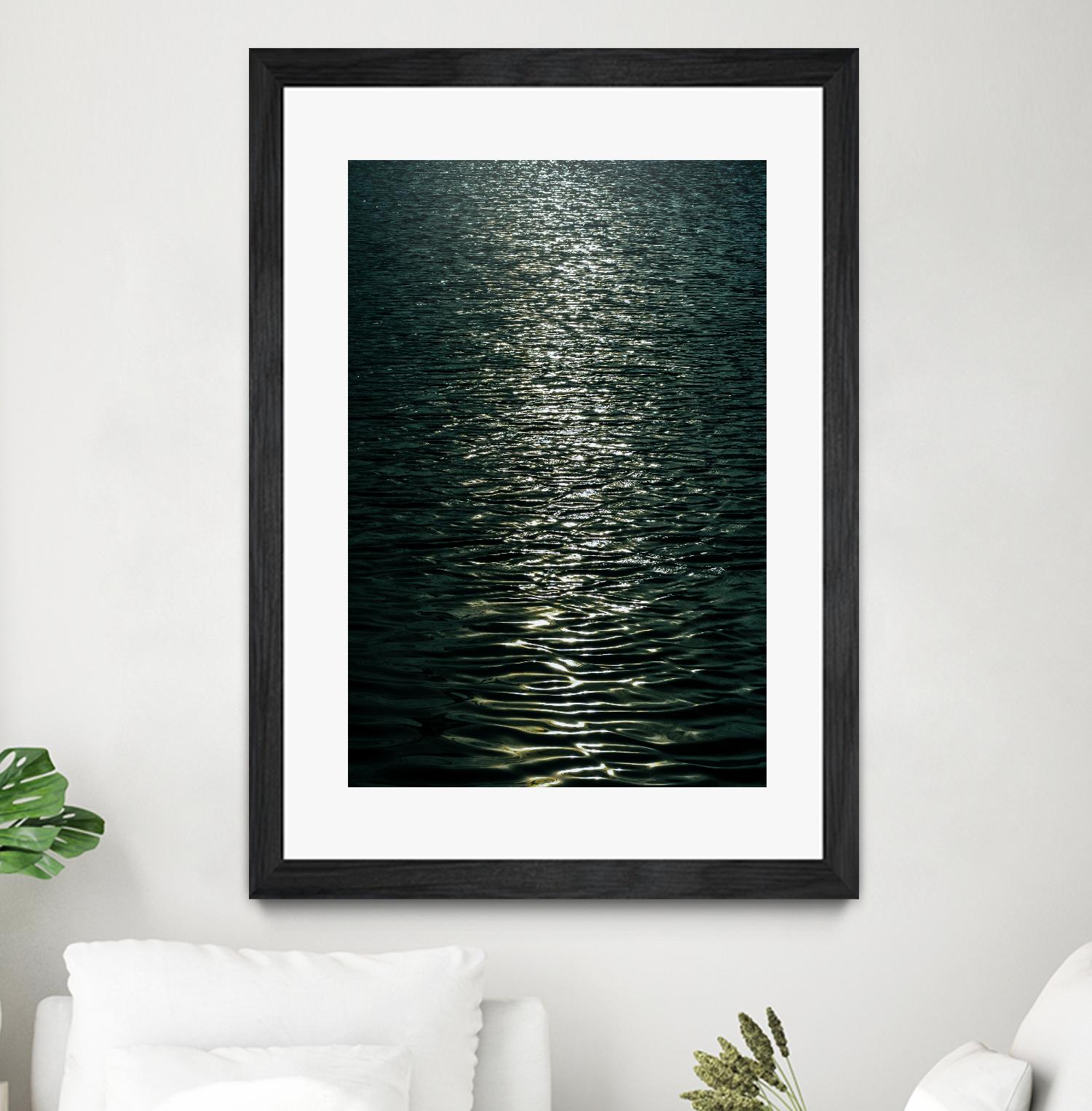 Moon light by Pexels on GIANT ART - black sea scene