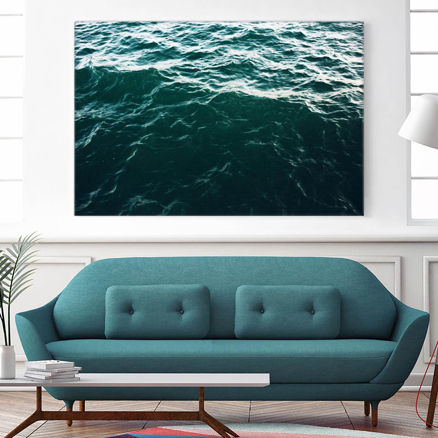 Waves by Pexels on GIANT ART - black sea scene