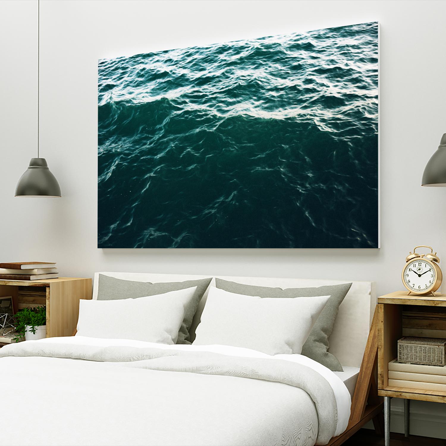 Waves by Pexels on GIANT ART - black sea scene