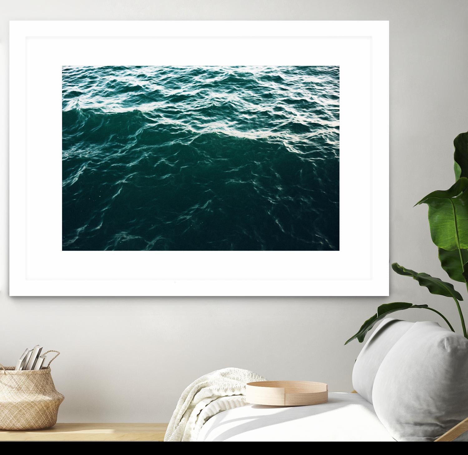 Waves by Pexels on GIANT ART - black sea scene