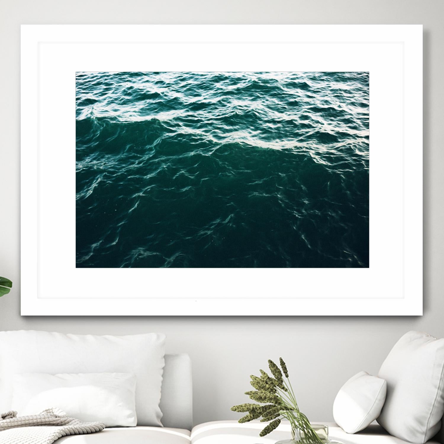 Waves by Pexels on GIANT ART - black sea scene