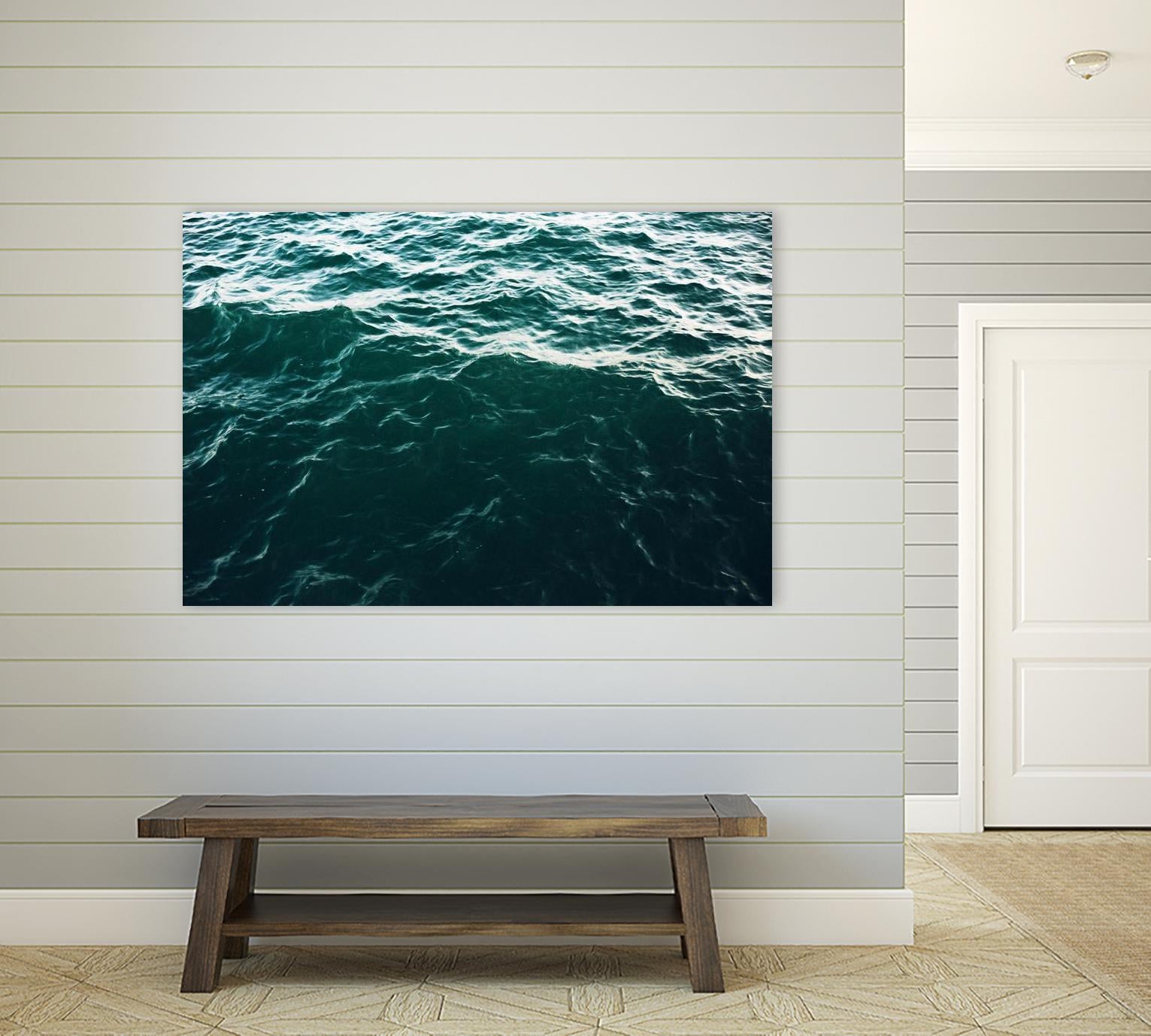 Waves by Pexels on GIANT ART - black sea scene