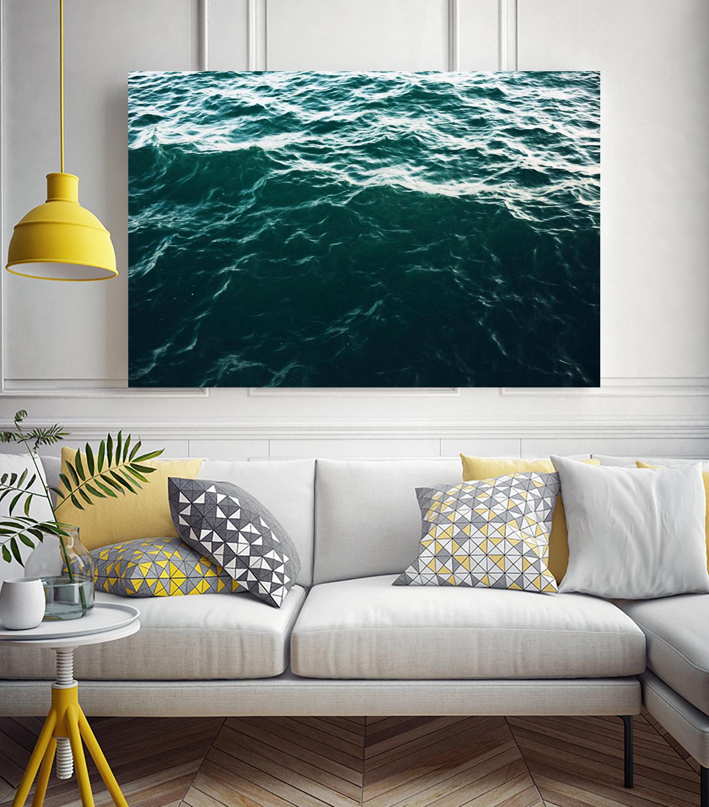 Waves by Pexels on GIANT ART - black sea scene