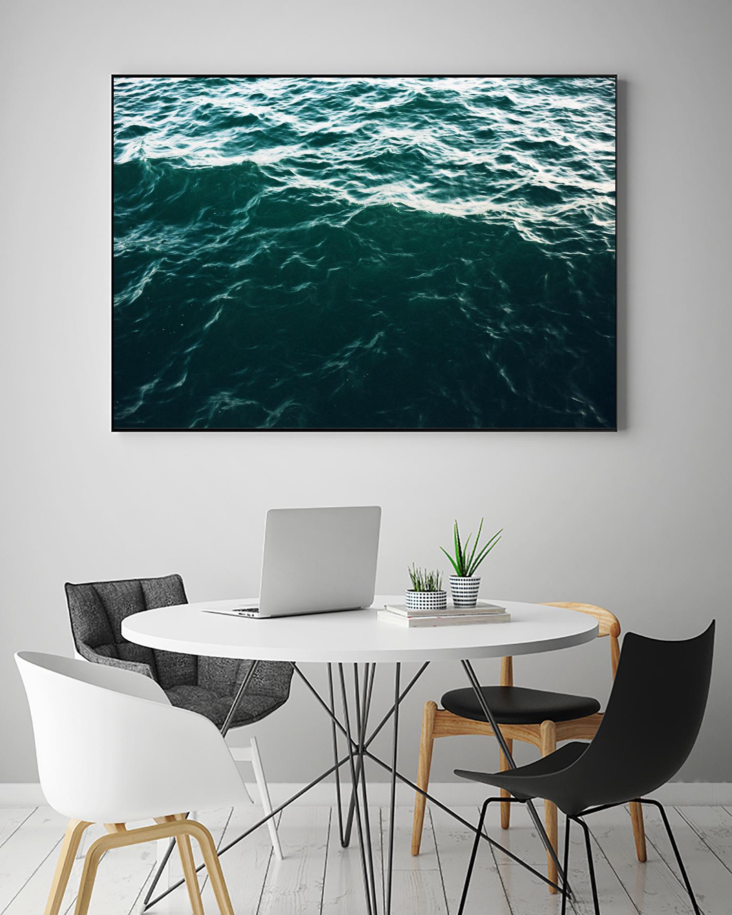 Waves by Pexels on GIANT ART - black sea scene