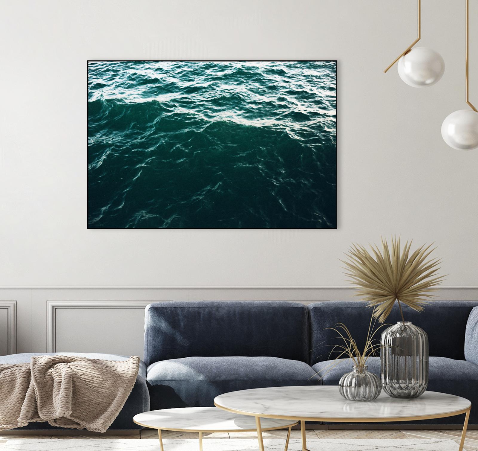 Waves by Pexels on GIANT ART - black sea scene