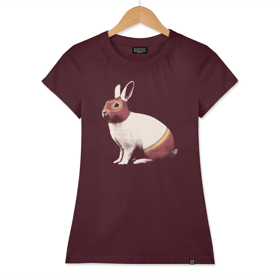 «Lapin Catcheur (Rabbit Wrestler)» Women's Classic T-Shirt by Florent ...