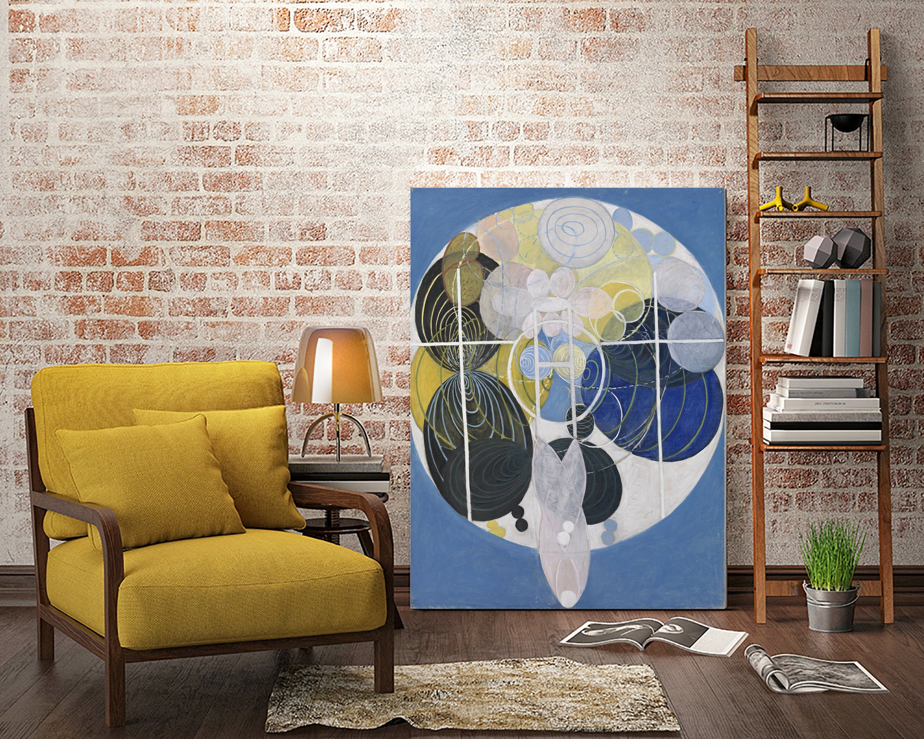 The Large Figure Paintings, No. 5, Group III, The Key to All Works to Date, The WU/Rose Series, 1907 by Hilma af Klint on GIANT ART - blue museums