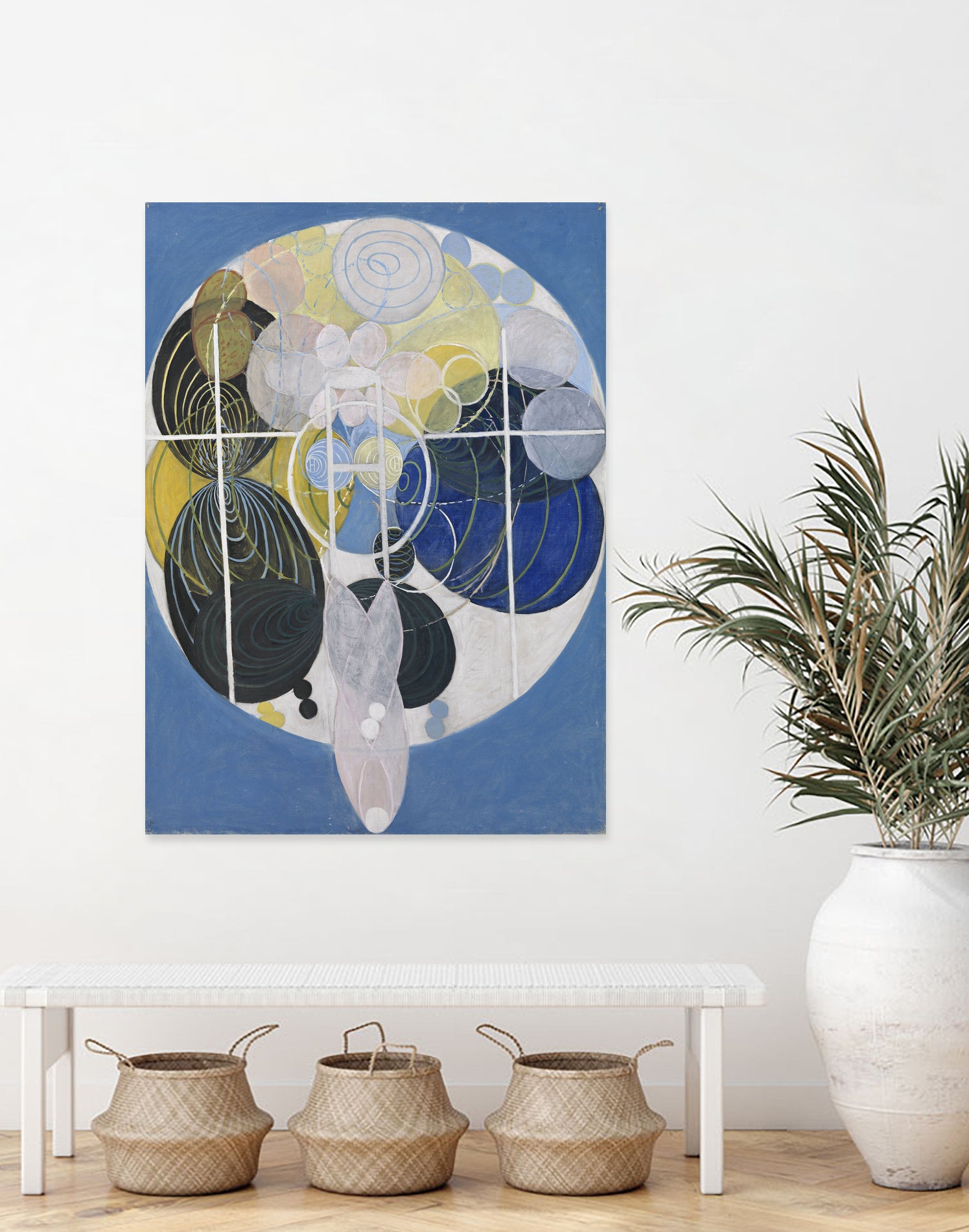 The Large Figure Paintings, No. 5, Group III, The Key to All Works to Date, The WU/Rose Series, 1907 by Hilma af Klint on GIANT ART - blue museums