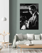 Ray Charles At The Piano by Bridgeman Images  on GIANT ART - black and white photography