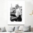 Grace Kelly During Cannes Festival on May 6, 1955 by Bridgeman Images  on GIANT ART - black and white photography