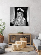 French Singer France Gall With Sailor Suit at Sailing Show, Paris, 17th January 1968 by Bridgeman Images on GIANT ART - black and white photography 
