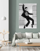 Jailhouse Rock' de RichardThorpe avec Elvis Presley 1957 by Bridgeman Images on GIANT ART - black and white photography 