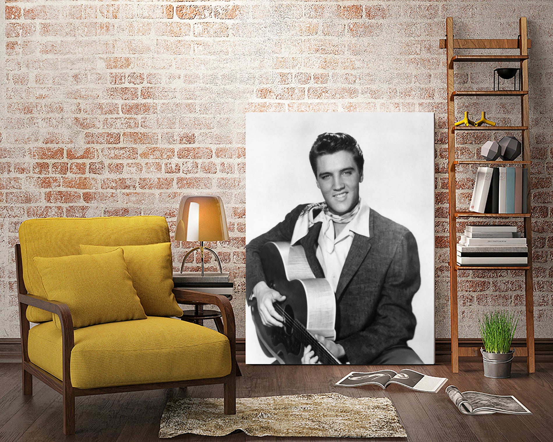 Elvis Presley by Paramount Pictures Bridgeman Images  on GIANT ART - black and white  photography 