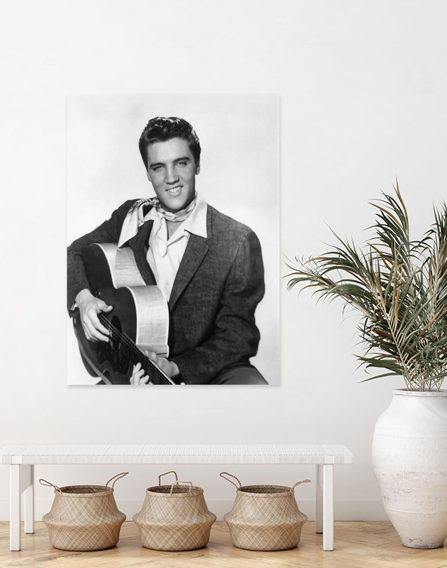 Elvis Presley by Paramount Pictures Bridgeman Images  on GIANT ART - black and white  photography 