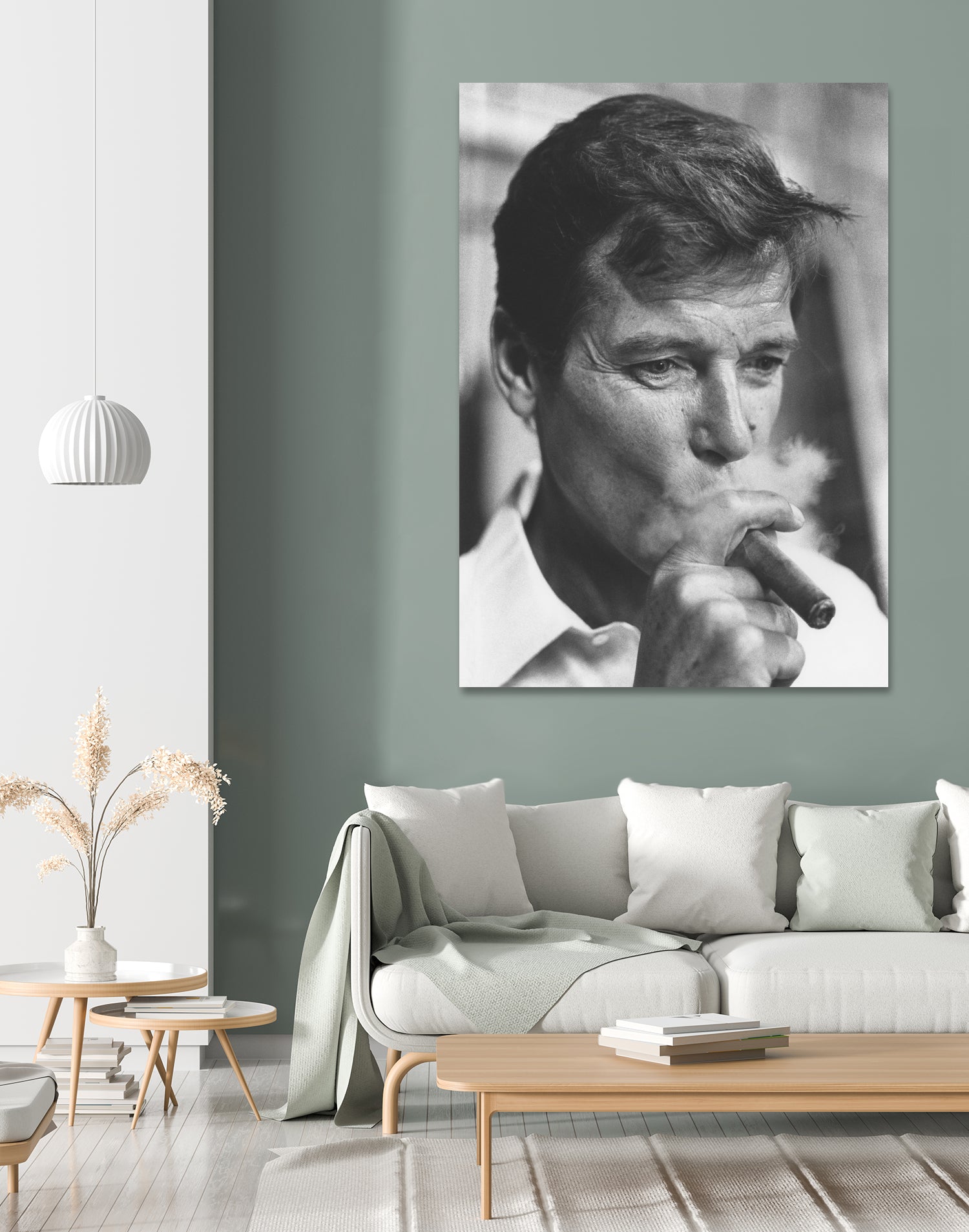 Roger Moore  by © Classic Picture Library / Bridgeman Images on GIANT ART - black and white photography