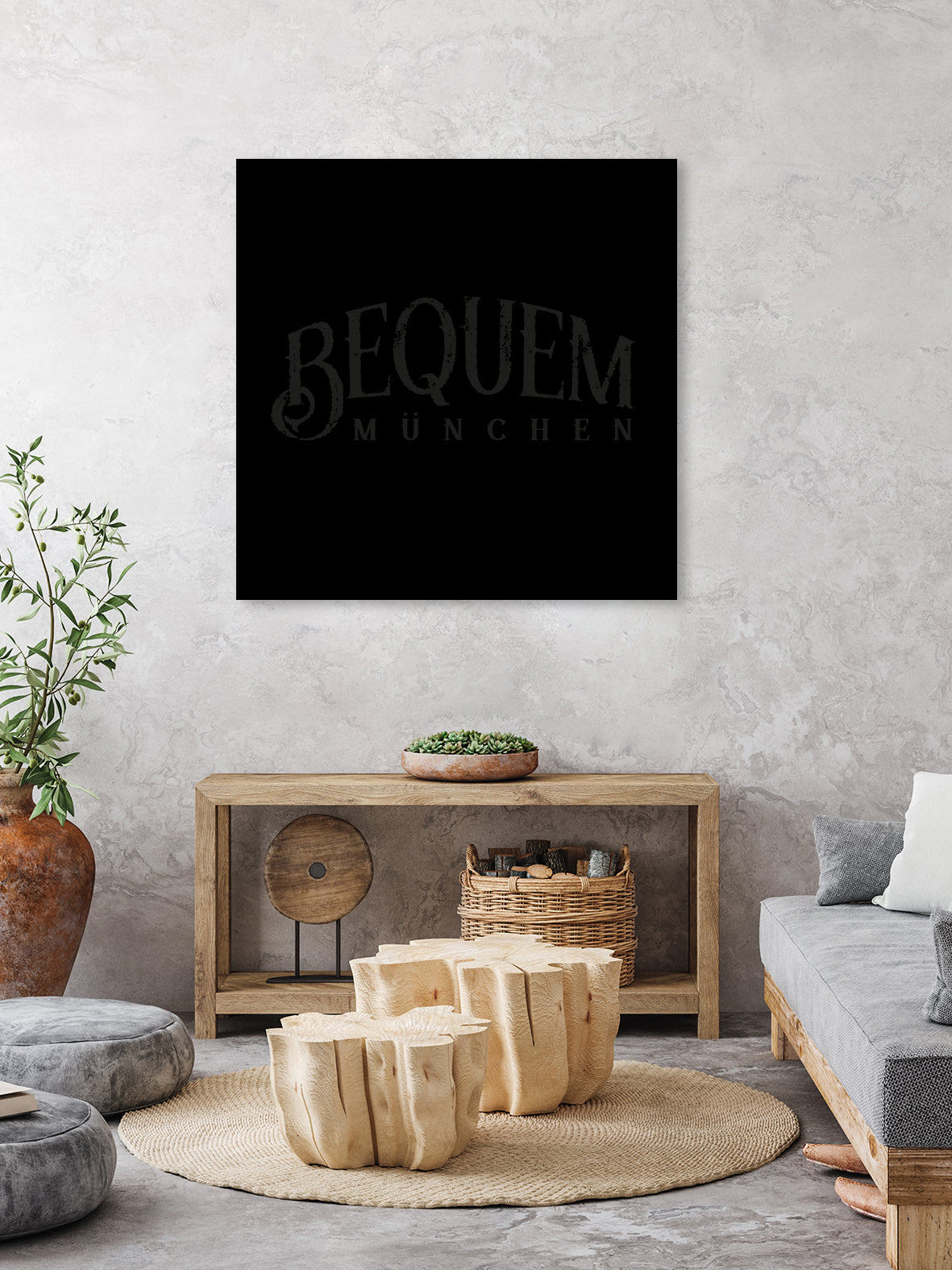 BEQUEM – München by Art Frankenberg on GIANT ART - black typography