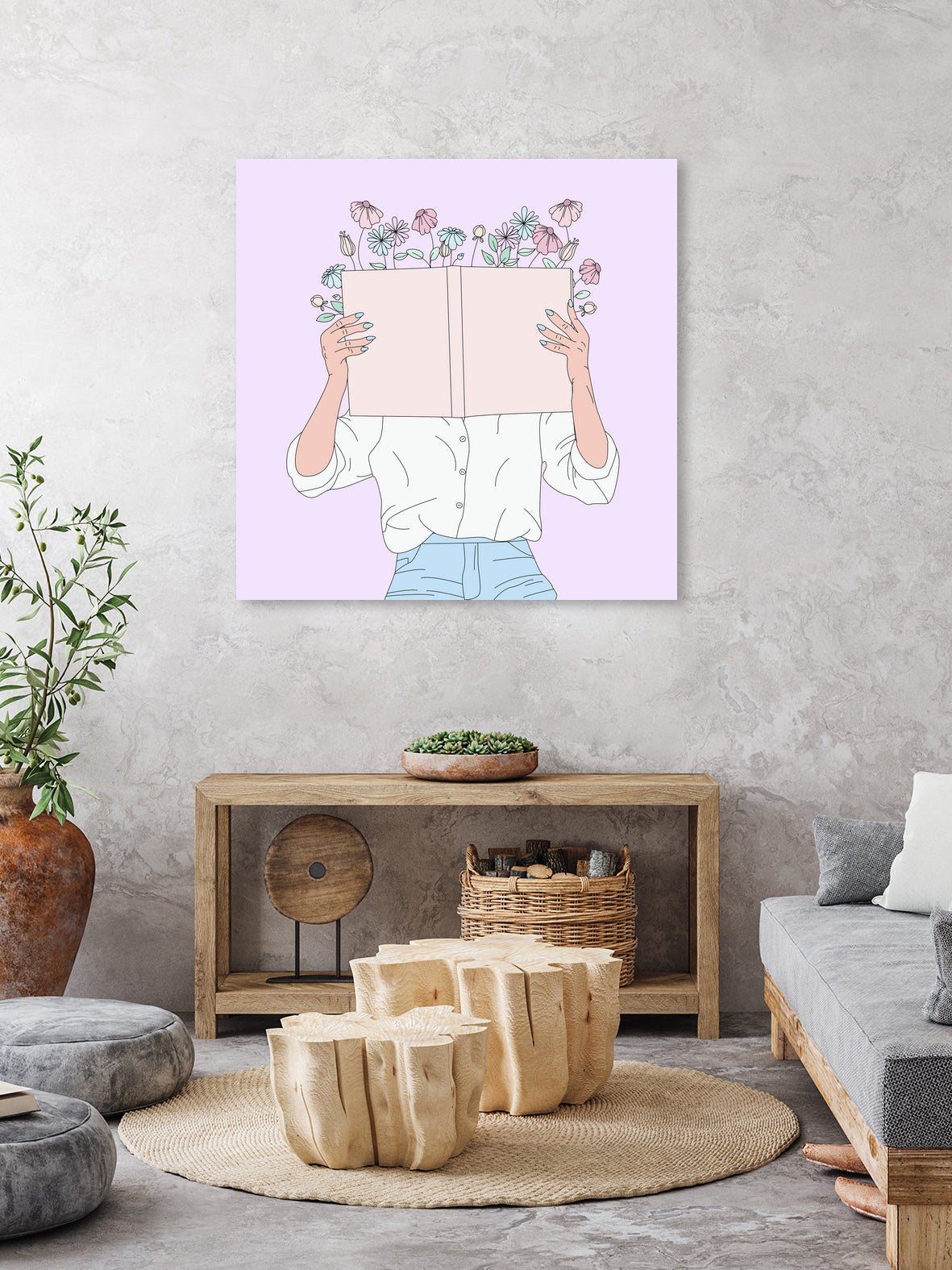 Read All About It by Natalie Label on GIANT ART - fuchsia digital painting