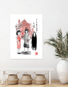 Spirited sumi-e by Antonio Camarena on GIANT ART - white digital painting