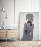 prayer of the dragon rider_inside by Yuichi Suzuki on GIANT ART - gray digital drawing
