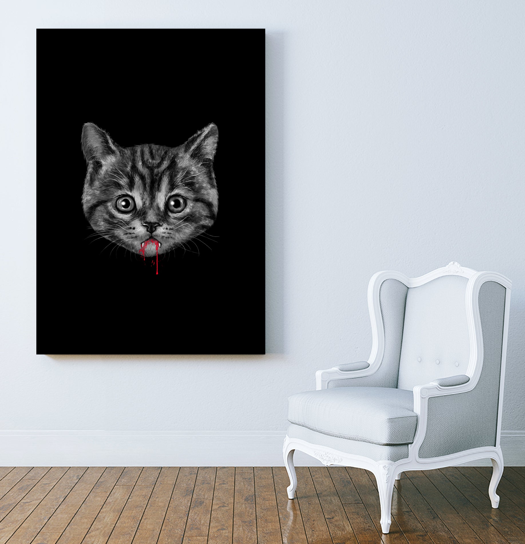 Black Pussy Cat - Color Sep by Vincent Trinidad on GIANT ART - black digital drawing